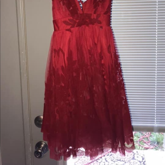 Little Red Party Dress - Picture 5 of 5